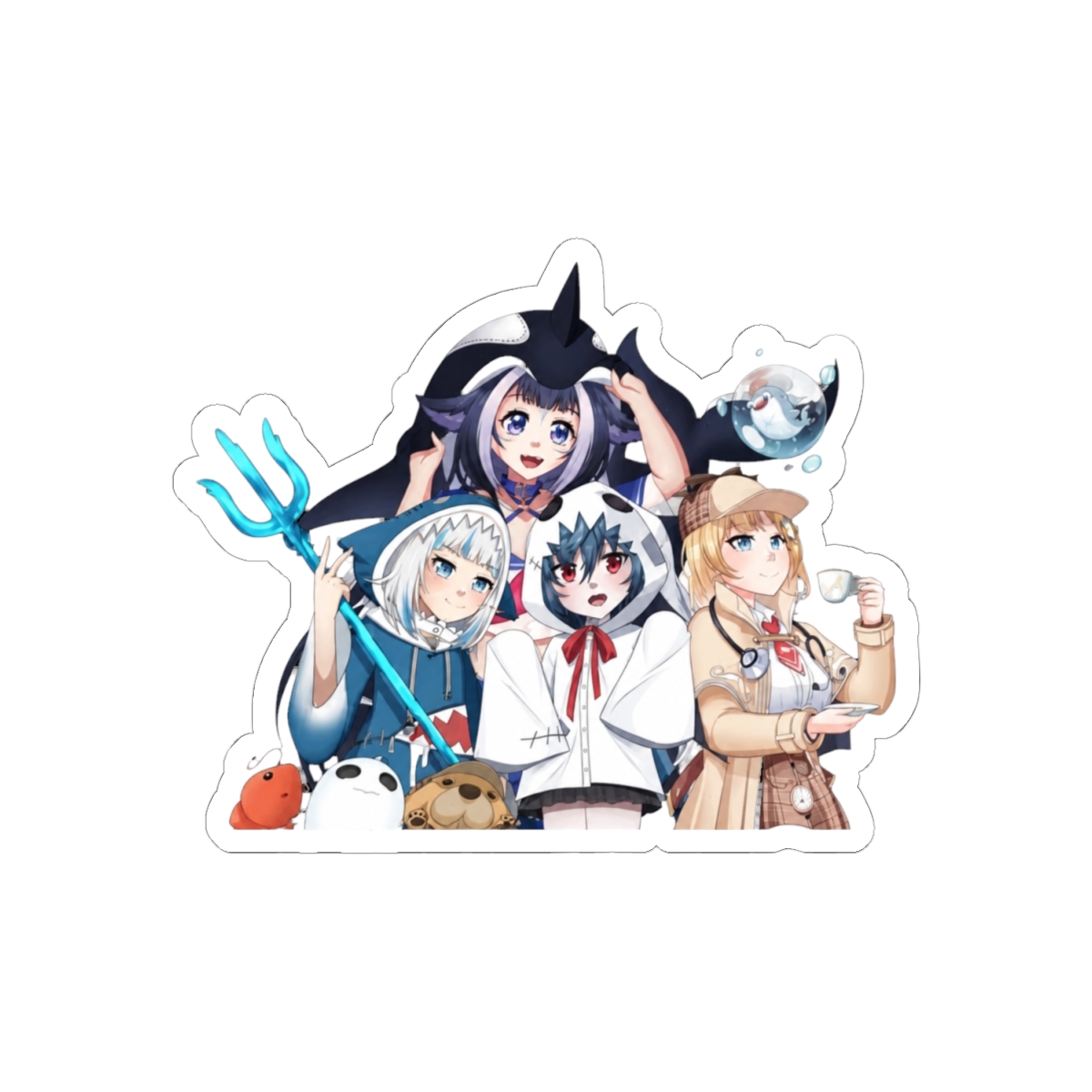 Shylily, Gura, Yuko and Ame - alternate angle 1, merchandise